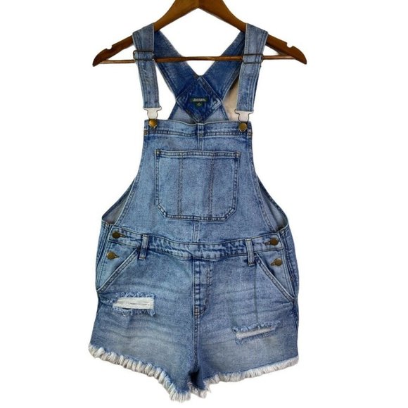 Wild Fable Distressed Cutoff Overall Shorts M
